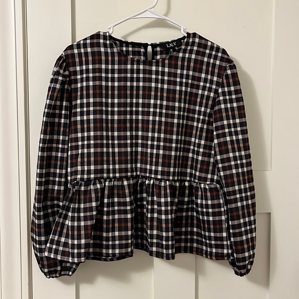 Long Sleeve Babydoll Blouse